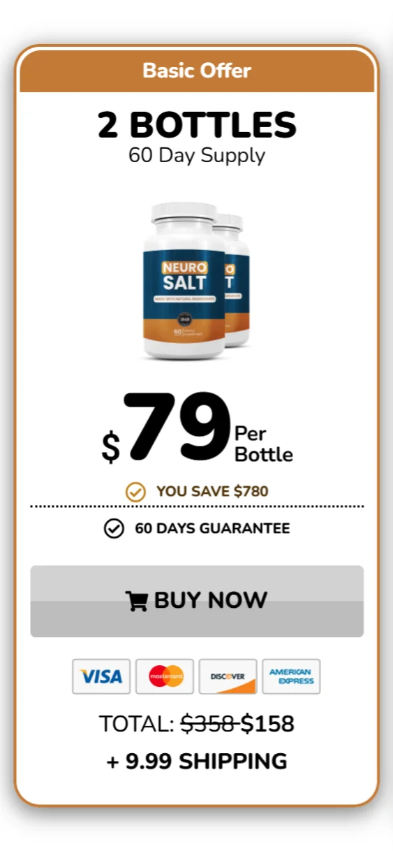 NeuroSalt™ 2 bottles pricing